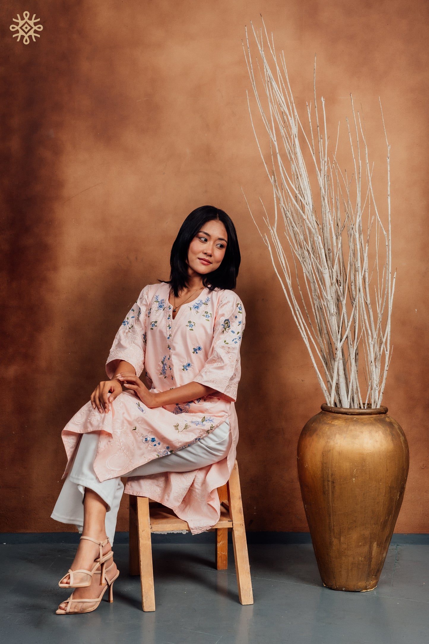 The Rose Quartz Floral Tunic