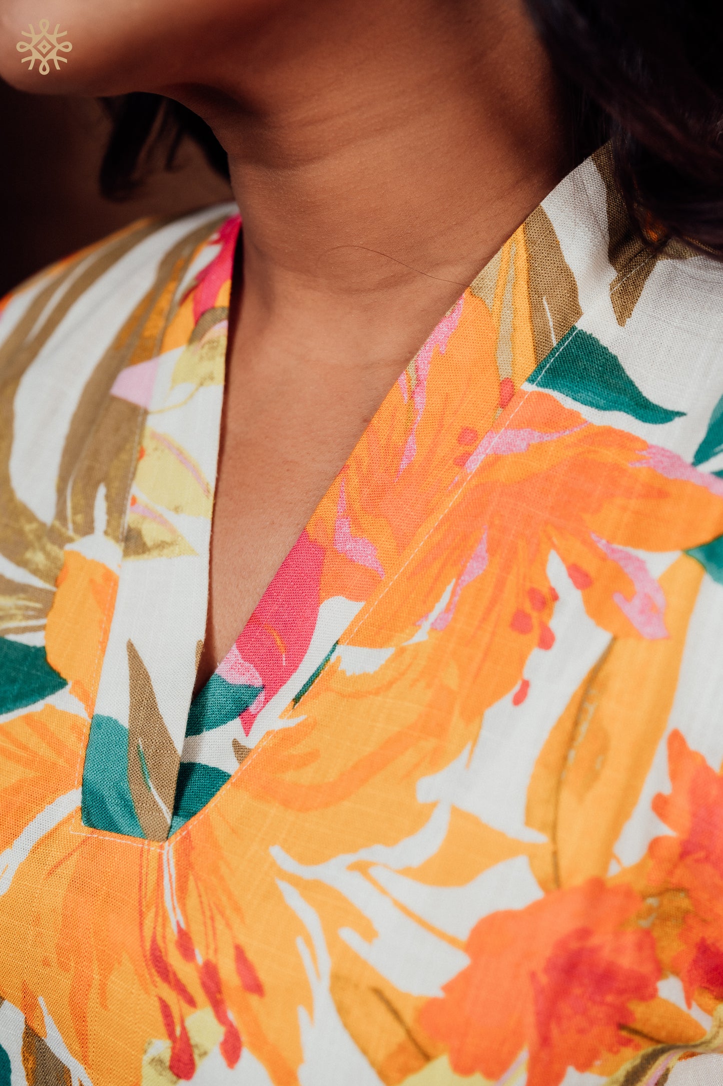 The Tropical Flora Silk Kurta Set