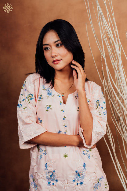 The Rose Quartz Floral Tunic