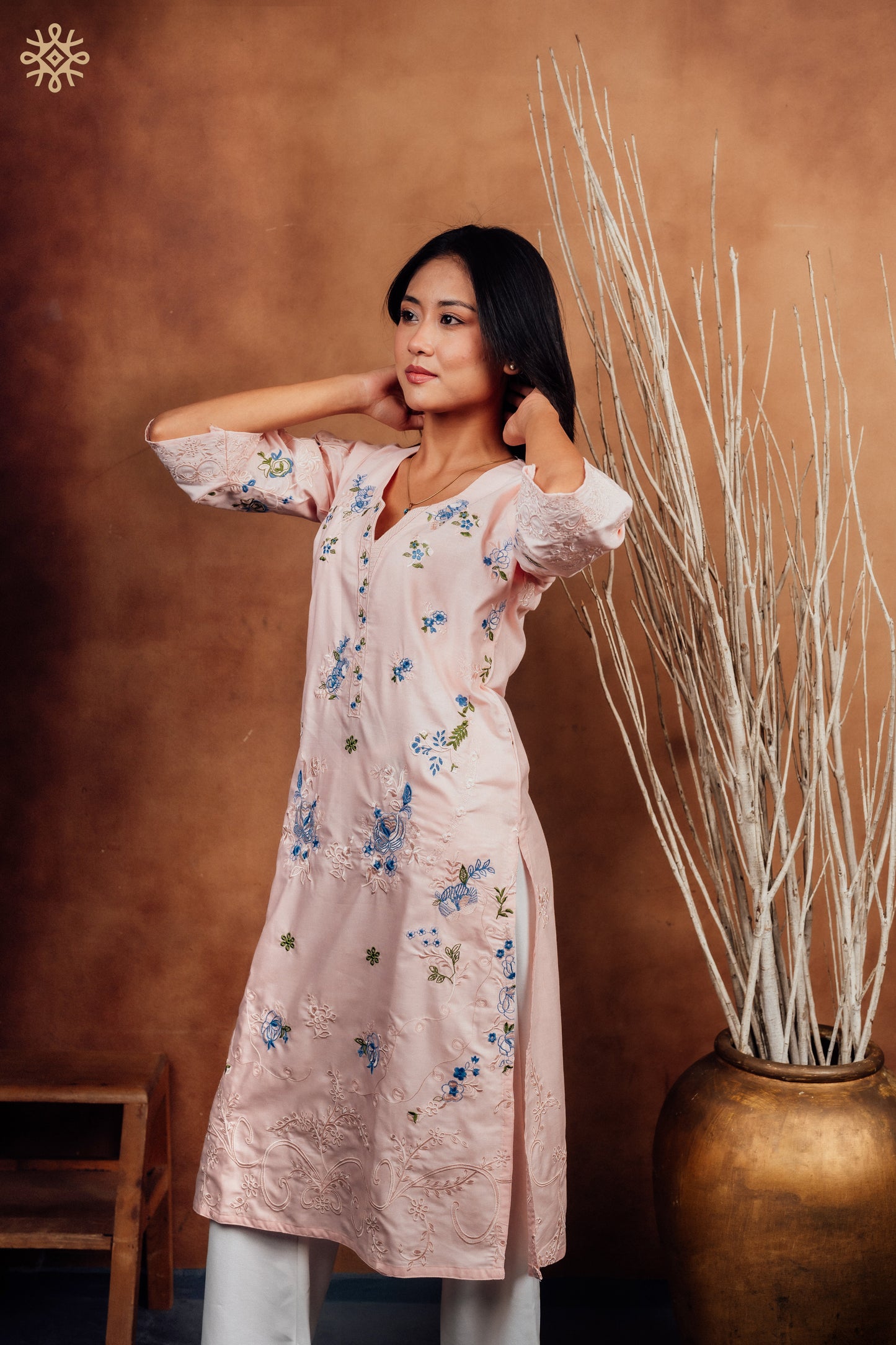 The Rose Quartz Floral Tunic