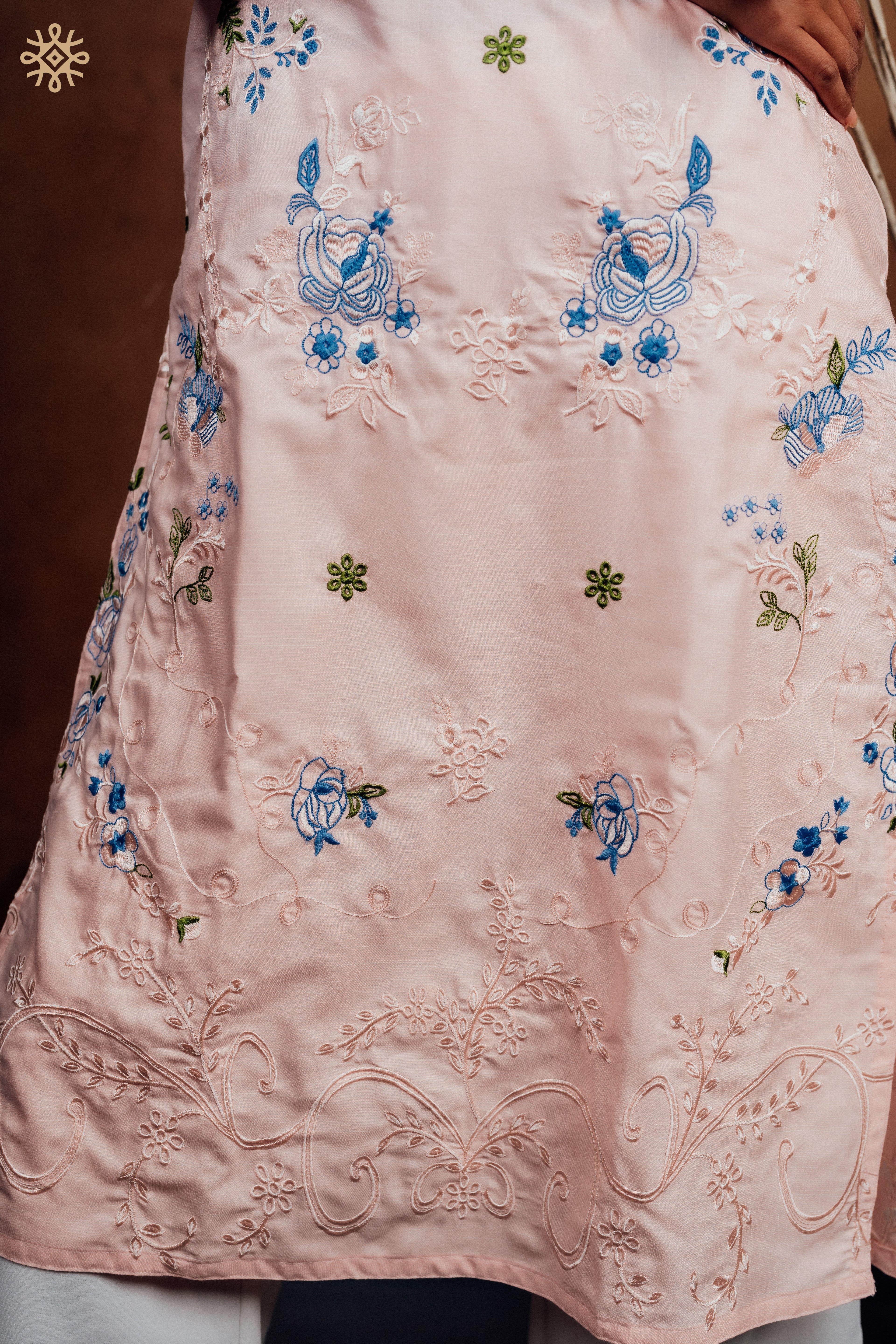 The Rose Quartz Floral Tunic